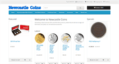 Desktop Screenshot of newcastlecoins.com.au